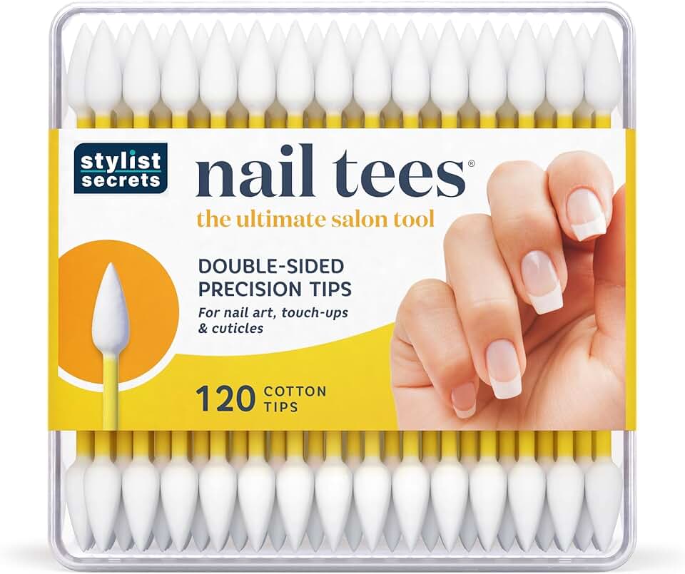 120 Cotton Tip Nail Swabs for Precise Touch-Ups