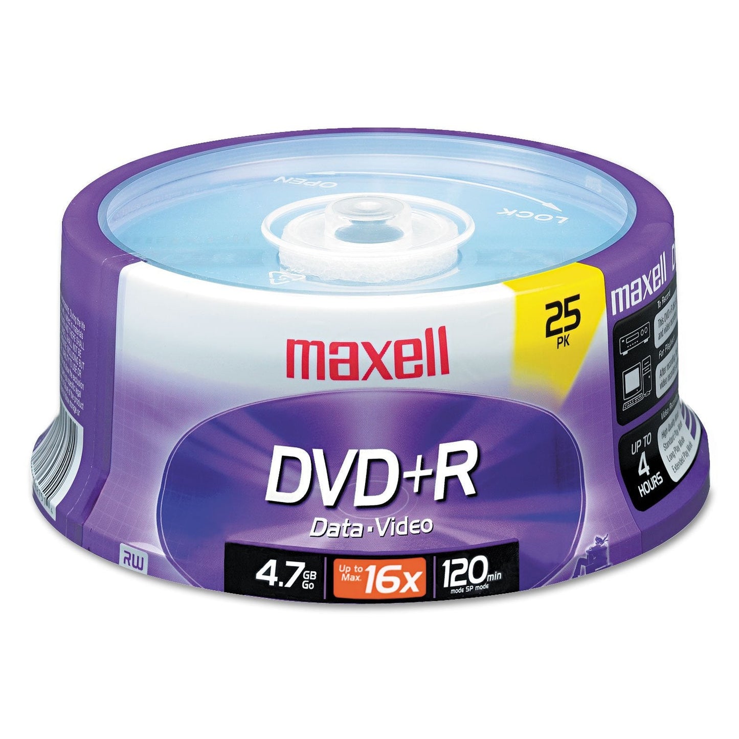 639011 DVD+r Spindle 4.7 Gb 25 Count