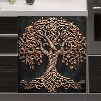 Copper Tree of Life Magnet Cover for Appliances