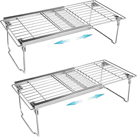 Adjustable Heavy Duty Shelf Organizer, 2 Pieces