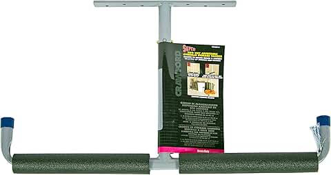 Large grey two-way adjustable overhead storage hanger