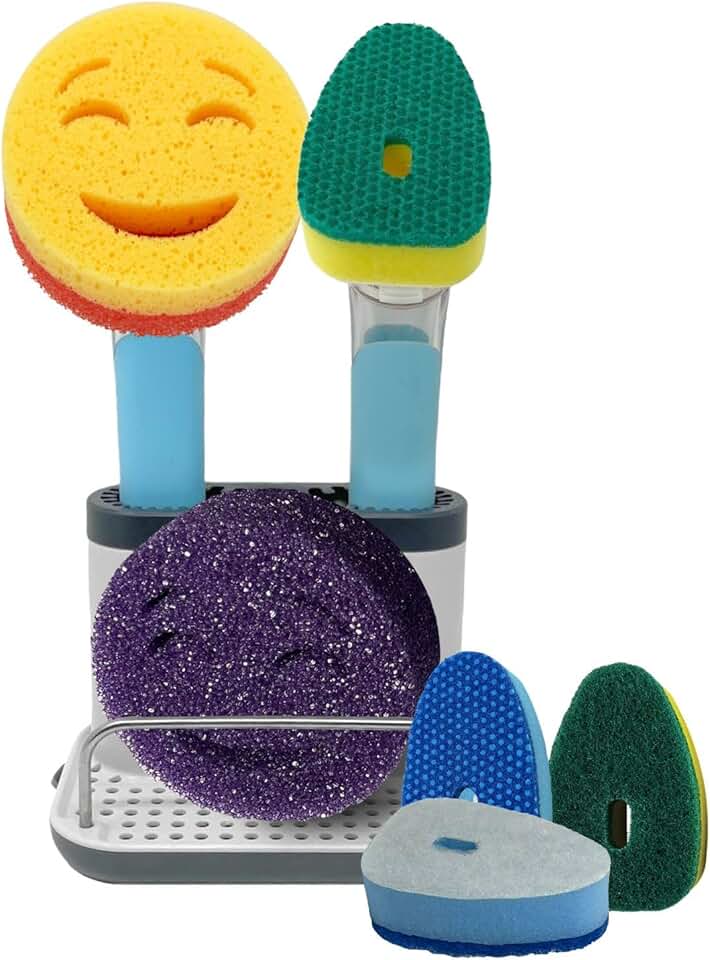 Smiling Handle with Soap Dispenser and Sponges