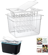 12 Quart Sous Vide Container with Collapsible Lid and Accessories