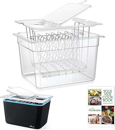 12 Quart Sous Vide Container with Collapsible Lid and Accessories