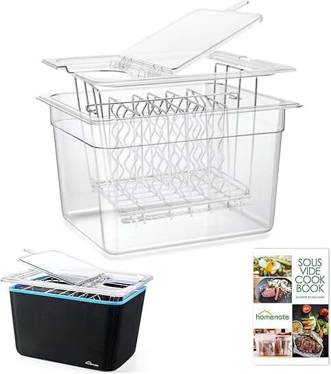 12 Quart Sous Vide Container with Collapsible Lid and Accessories
