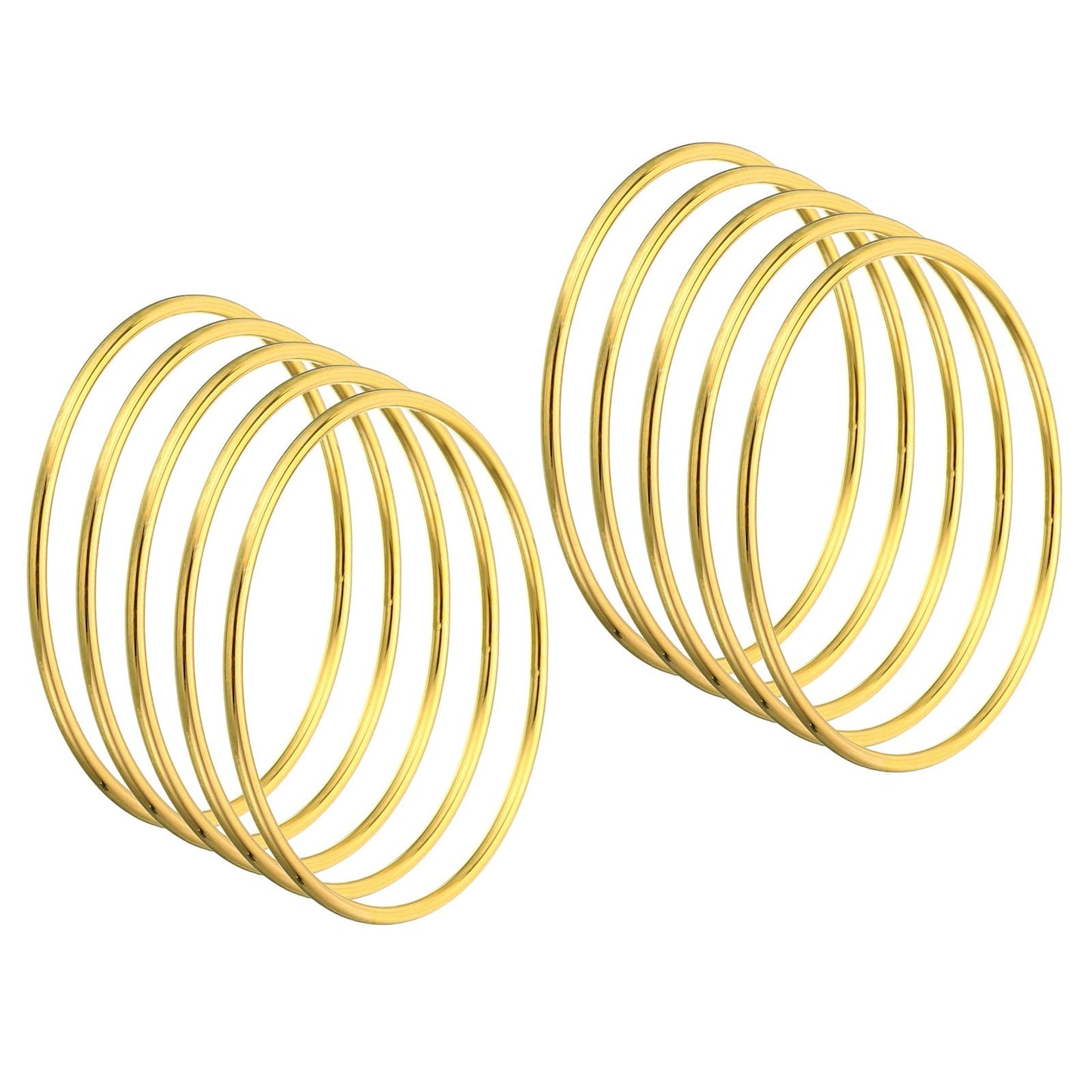 20 Pcs Gold Metal Macrame Wreath Rings for DIY Decorations