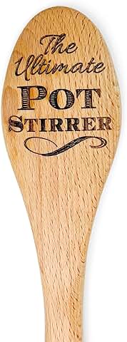 Personalized Wooden Pot Stirrer for Cooking and Gifting