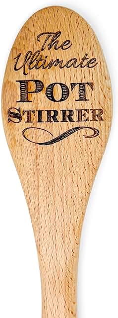 Personalized Wooden Pot Stirrer for Cooking and Gifting