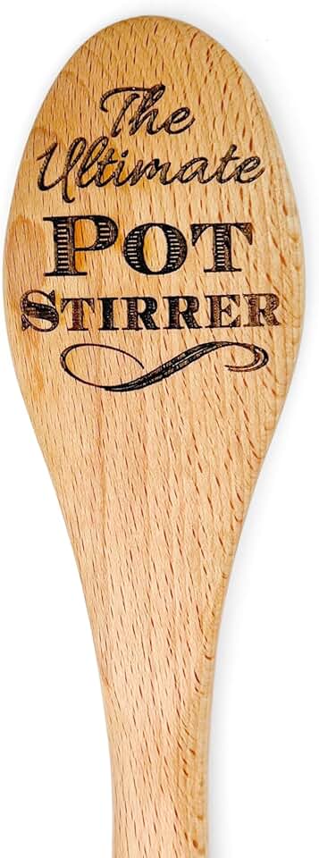 Personalized Wooden Pot Stirrer for Cooking and Gifting