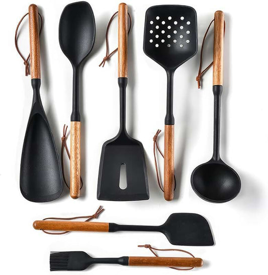 12-Piece Silicone Kitchen Utensil Set with Holder