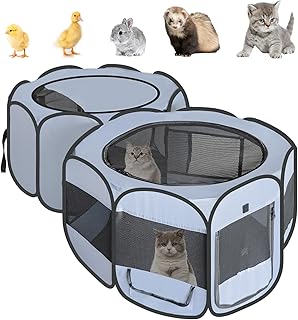 EighteenTek Small Animal Playpen and Cage