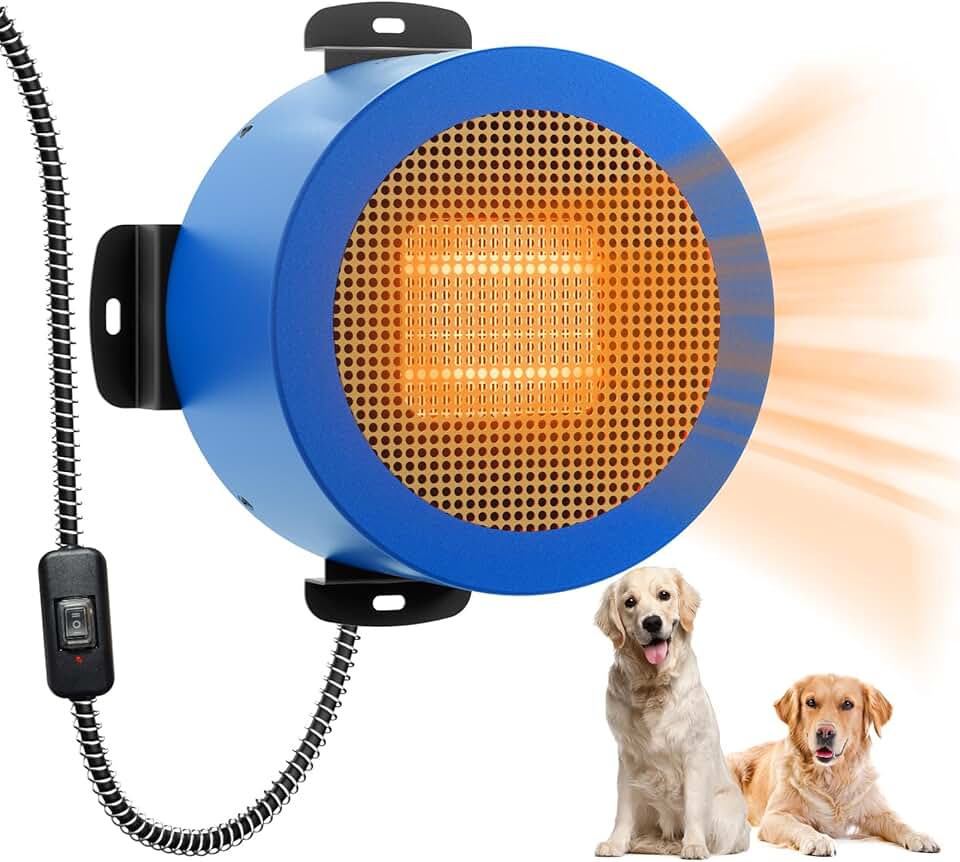 Wall-Mount Dog and Cat Heater with Overheat Protection