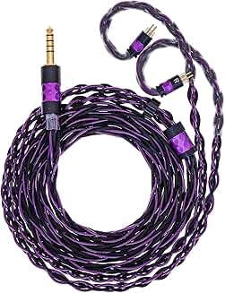 DarkSoul HiFi Upgrade Cable for IEMs, 8-Strand Silver and Copper-Silver