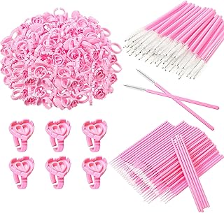 3000 Pcs Eyelash Extension Supplies Kit with Heart-Shaped Lash Rings