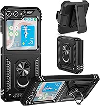 Heavy Duty Galaxy Z Flip 5 Case with Belt Clip and Kickstand
