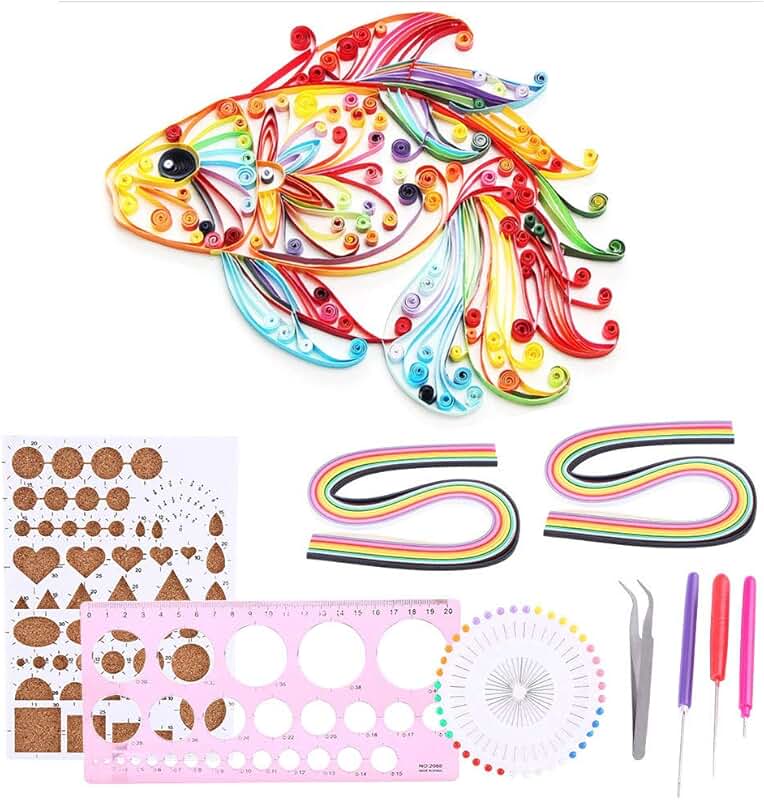 Quilling Paper Set with Tools and 26 Colors