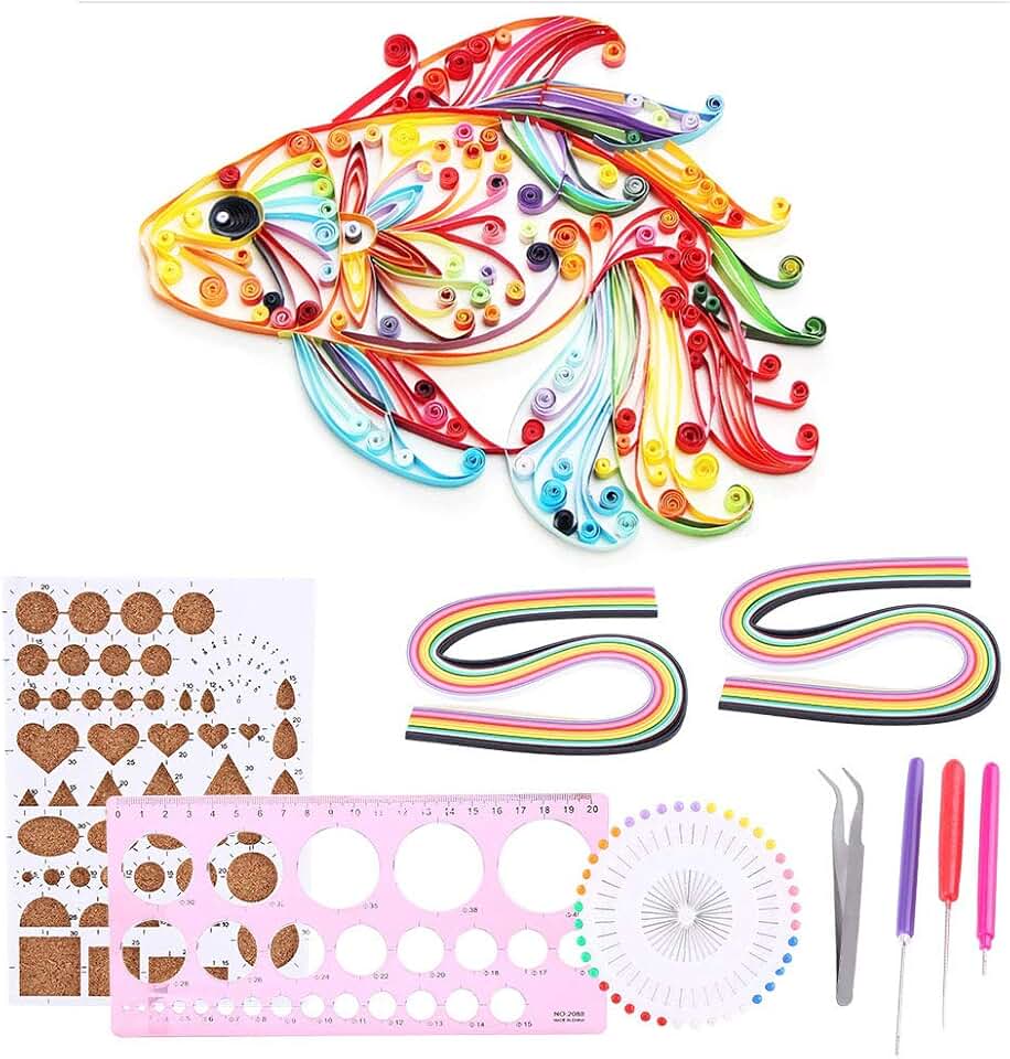 Quilling Paper Set with Tools and 26 Colors