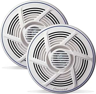 Pair 6.5-inch waterproof marine speakers, 100W max