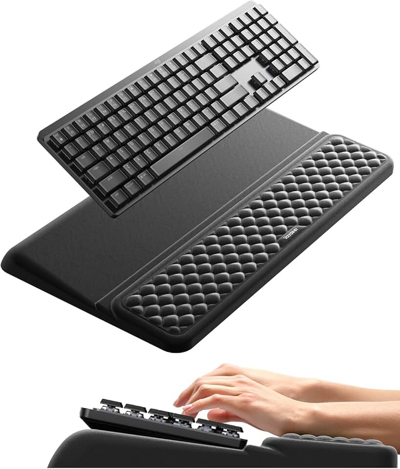 Wrist Rest with Keyboard Stand and Cushion