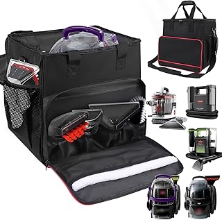 Storage case for carpet and upholstery cleaners