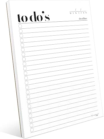 A5 Daily To Do List Notepad with Ruled Pages