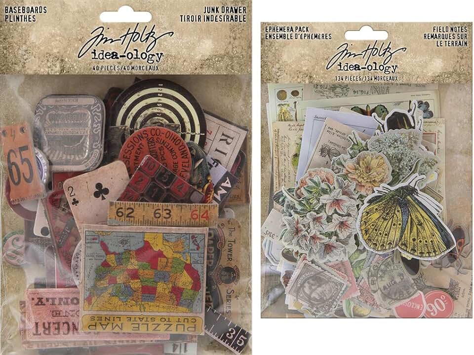 Junk Drawer Baseboards and Field Notes Ephemera Bundle