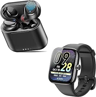 Wireless Earbuds with Waterproof and Smart Watch