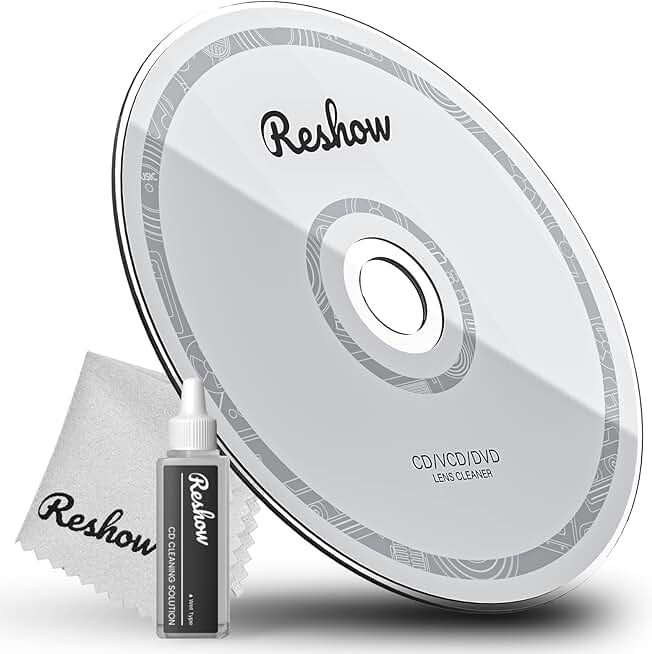 Laser lens cleaning kit for CDs and DVDs