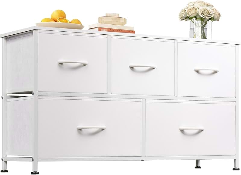 5-Drawer Fabric Dresser for Bedroom and Living Room