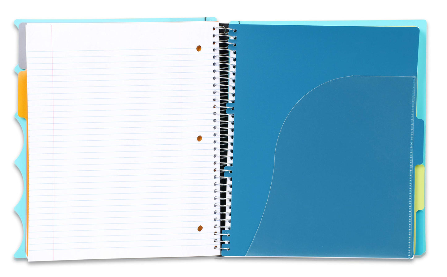 Durable 5-Subject Spiral Notebook with Dividers