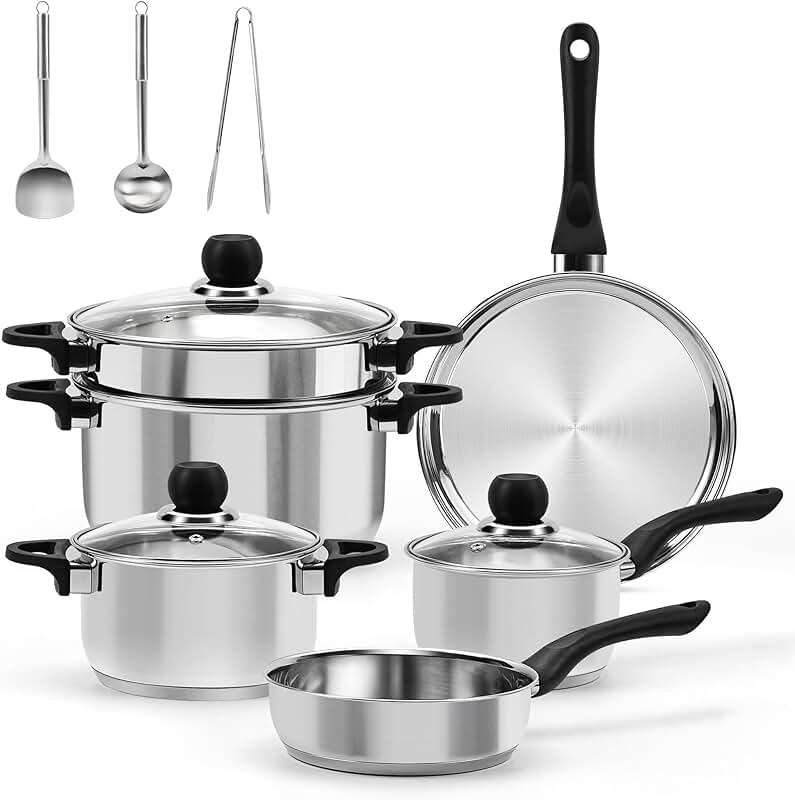 Silicone Kitchen Utensil Set with Holder, 14 Pieces
