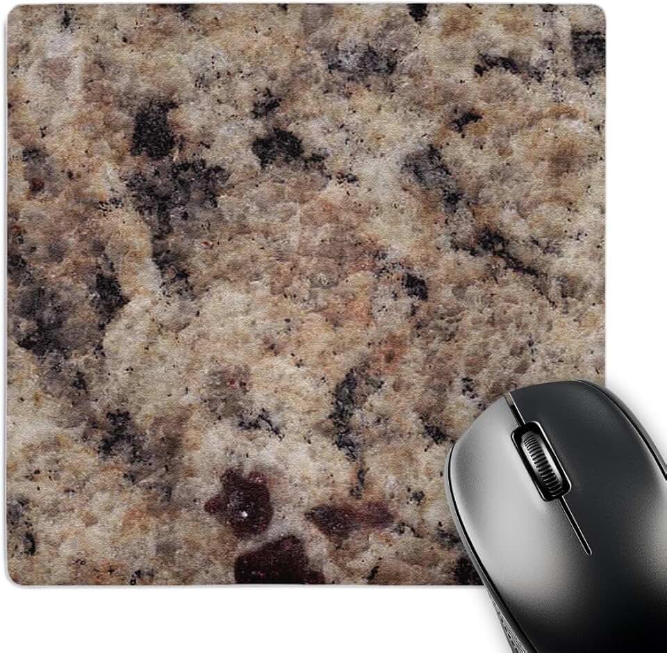 Venetian Gold Granite Mouse Pad, 8x8 inches