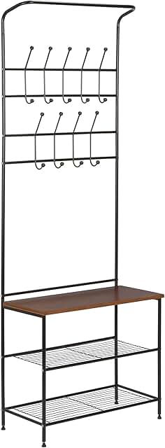 Entryway Storage and Organizer in Black