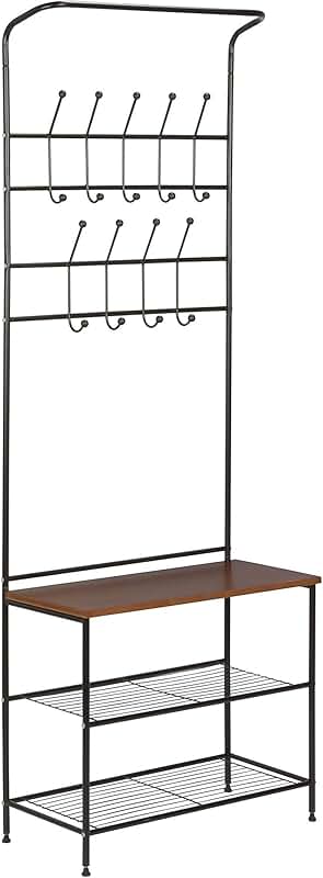 Entryway Storage and Organizer in Black