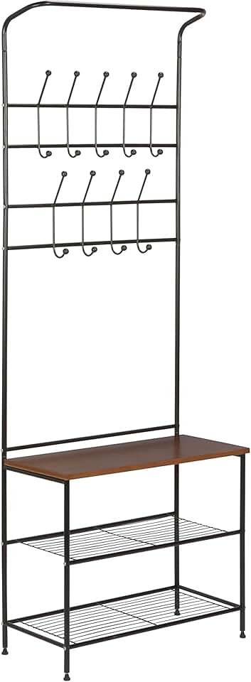 Entryway Storage and Organizer in Black