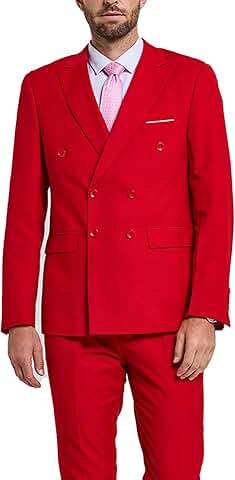 Men's Slim Fit 2-Piece Suit with Stretch Fabric