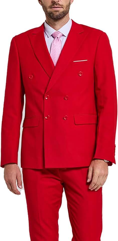 Men's Slim Fit 2-Piece Suit with Stretch Fabric