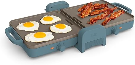 10x20 Inch Ceramic Foldable Dual-Temperature Griddle