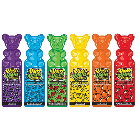 Pack of 48 Wacky Whiffs Gummy Bear Bookmarks