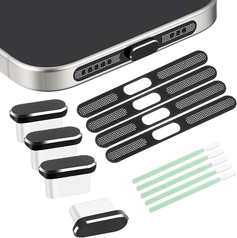 13-Pack USB C Dust Plugs with Cleaning Stick