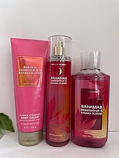 Bath and Body Works Bahamas Passionfruit and Banana Flower 3-Piece Set