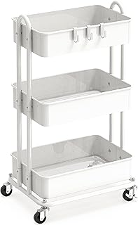 Three-Tier Heavy Duty Metal Utility Cart