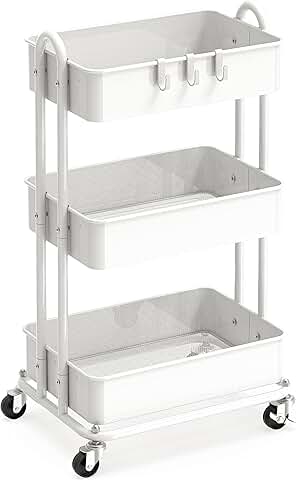 Three-Tier Heavy Duty Metal Utility Cart