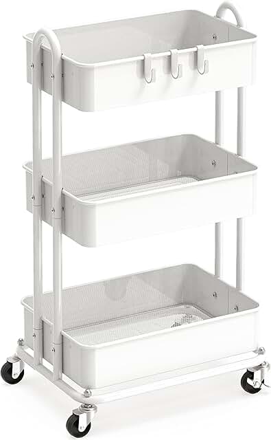 Three-Tier Heavy Duty Metal Utility Cart