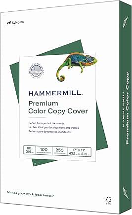 Premium 80 lb White Cardstock, 17 x 11, 250 Sheets