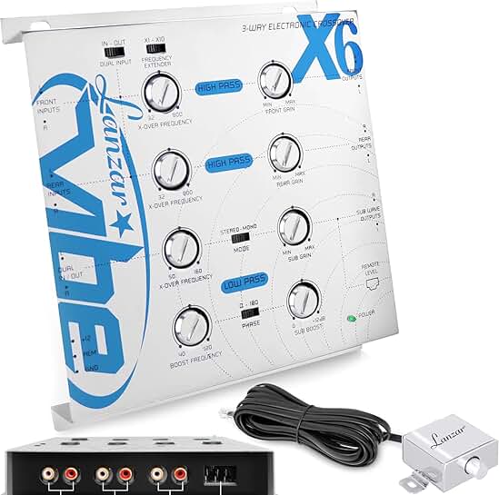 Upgraded 3-Way Electronic Audio Crossover with Remote Control
