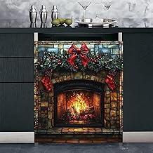 Stained Glass Fireplace Magnet for Kitchen Decor