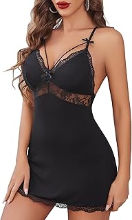 Women's Lace Nightgown with Straps