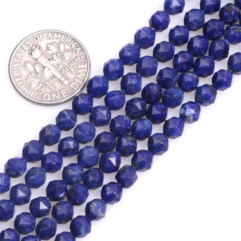 Blue Lapis Lazuli Gemstone Beads for Jewelry Making 15"
