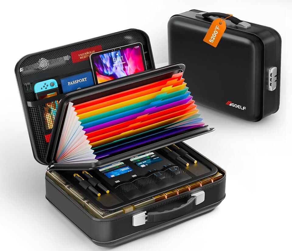 Fireproof Locking Document Safe Box